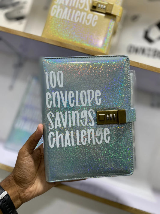 5050€ Sparchallenge Planer – Sparbuch für Geldziele, Budgetplanung &amp; Motivation | Gold oder Blau